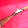 A brass cannon barreled blunderbuss by Trulock (Dublin) inscribed 'REVENUE-LOCH ERNE' c1770.