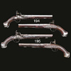 A Pair of 22-Bore Flintlock Holster Pistols By George Trulock, London, circa 1695, With slightly swamped barrels in three stages separated by mouldings, the signed breech sections chiselled in relief with a spray of acanthus foliage, engraved tangs, signed border engraved rounded locks (upper part of one cock replaced), figured full stocks each with a raised panel at the barrel tang and a moulding at the rear ramrod-pipe, engraved and chiselled iron mounts, finely pierced serpentine side-plates, spurred pommels, foliate escutcheons, baluster ramrod-pipes, and later wooden ramrods (some wear and scattered surface pitting, one pistol with later stock, butt-cap, and escutcheon, the other with replaced fore-end tip, ramrods not a pair), London proof marks 18.5in. (47cm.)